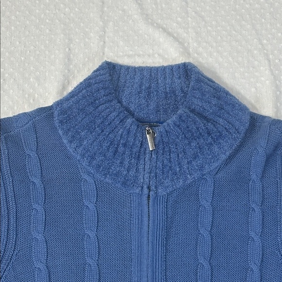 PENDLETON Full Zip Chunky Knit Cardigan Sweater Women's LARGE - Picture 3 of 12